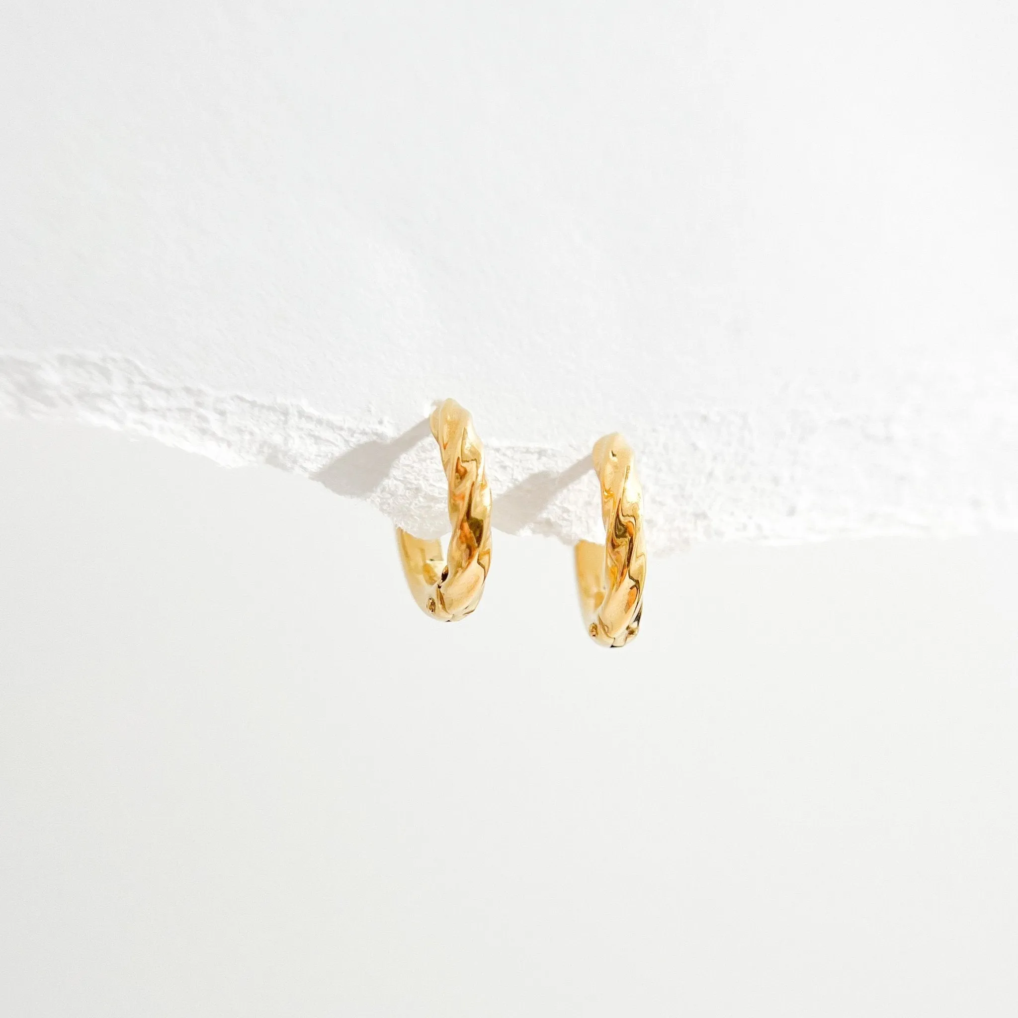 Twisted Gold Hoops sold by Flaire & Co. product image thumbnail 4
