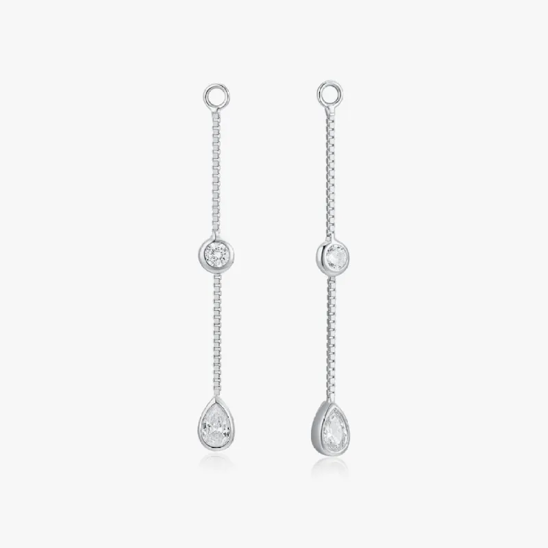 Tear Drop Stud Jacket in Silver sold by Flaire & Co.