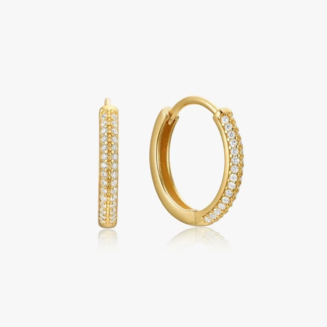 Adele Hoops in Gold sold by Flaire & Co.