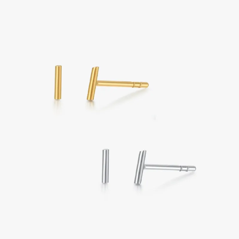 Simple Bar Studs sold by Flaire & Co.
