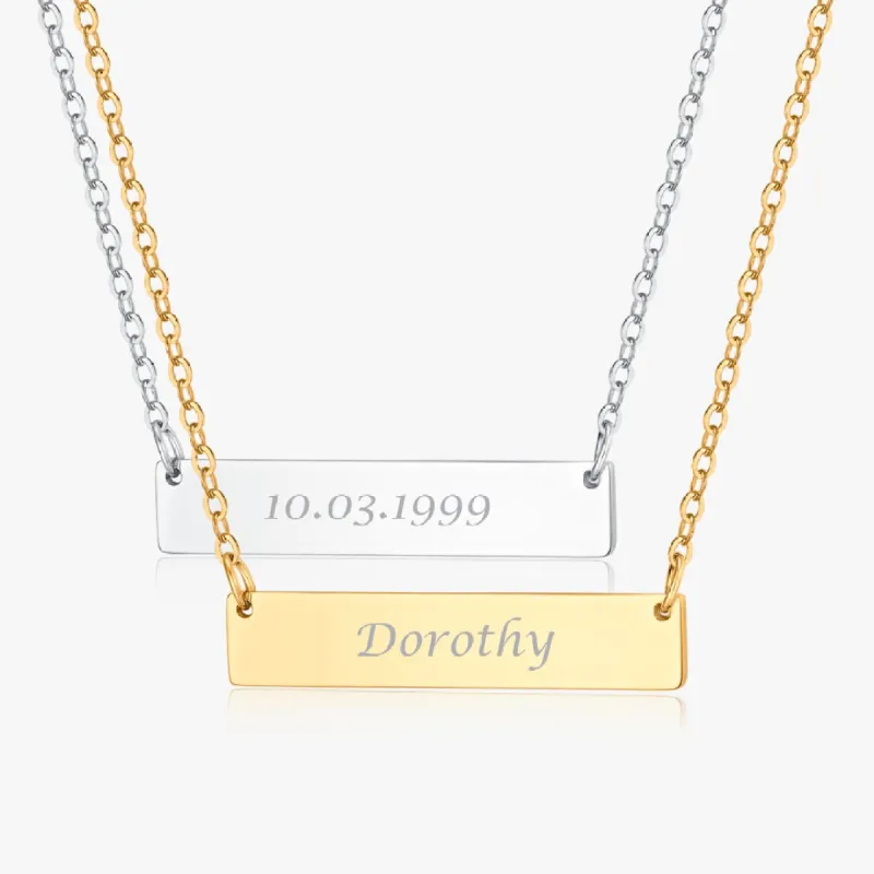 Simple Bar Necklaces sold by Flaire & Co.