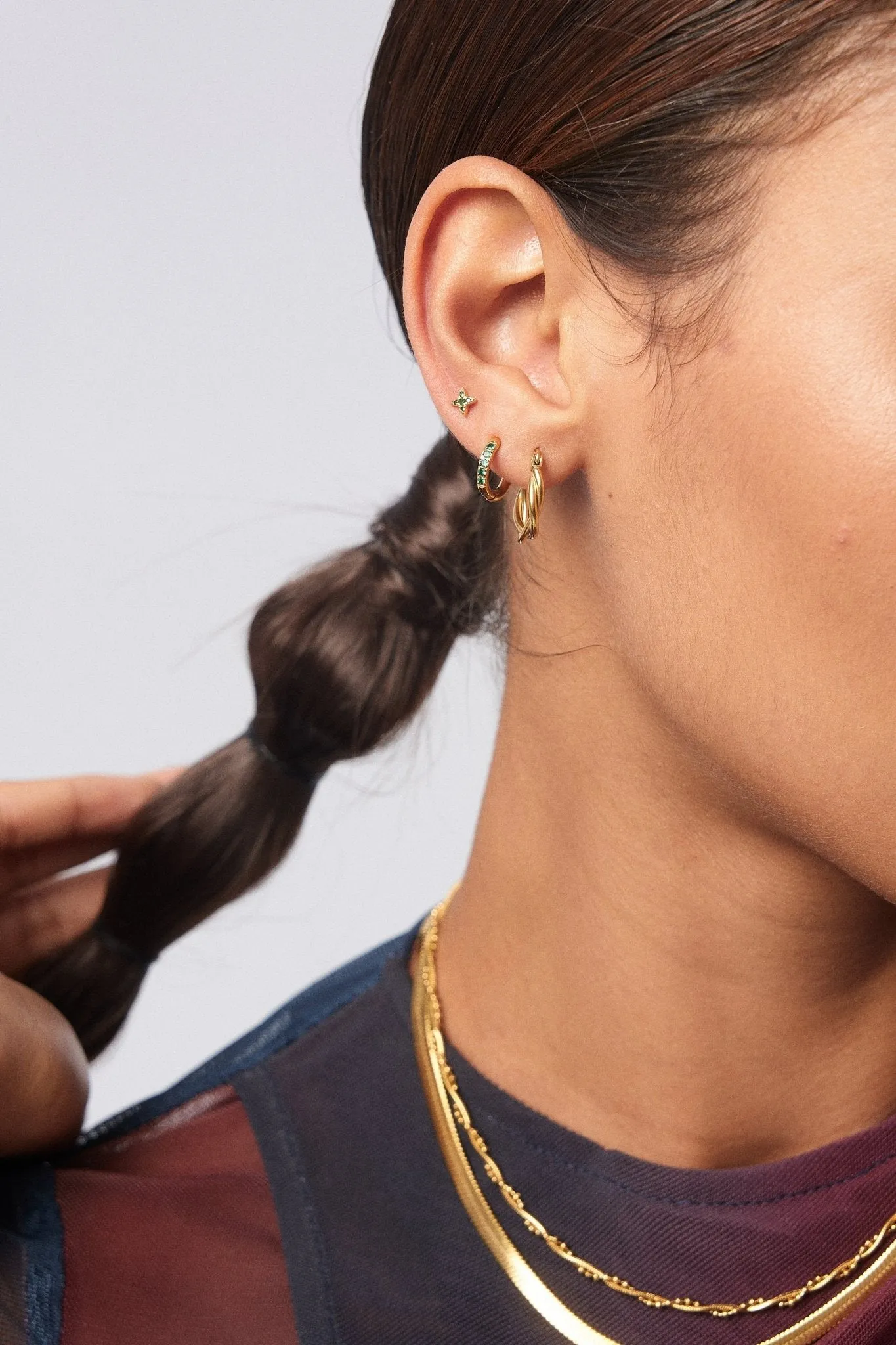 Green Crystal Huggies sold by Flaire & Co. product image thumbnail 2