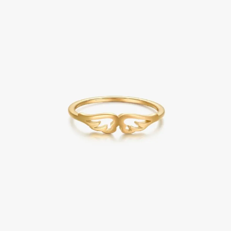 The Wing Ring in Gold sold by Flaire & Co.