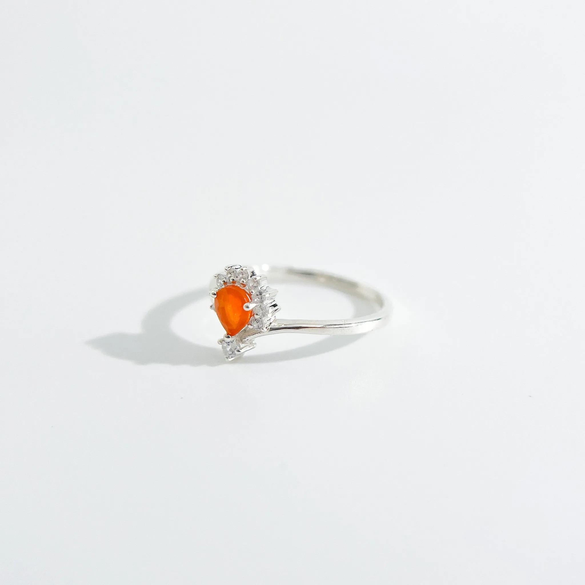 Adena Mexican Fire Opal Sterling Silver Ring sold by Flaire & Co. product image thumbnail 3