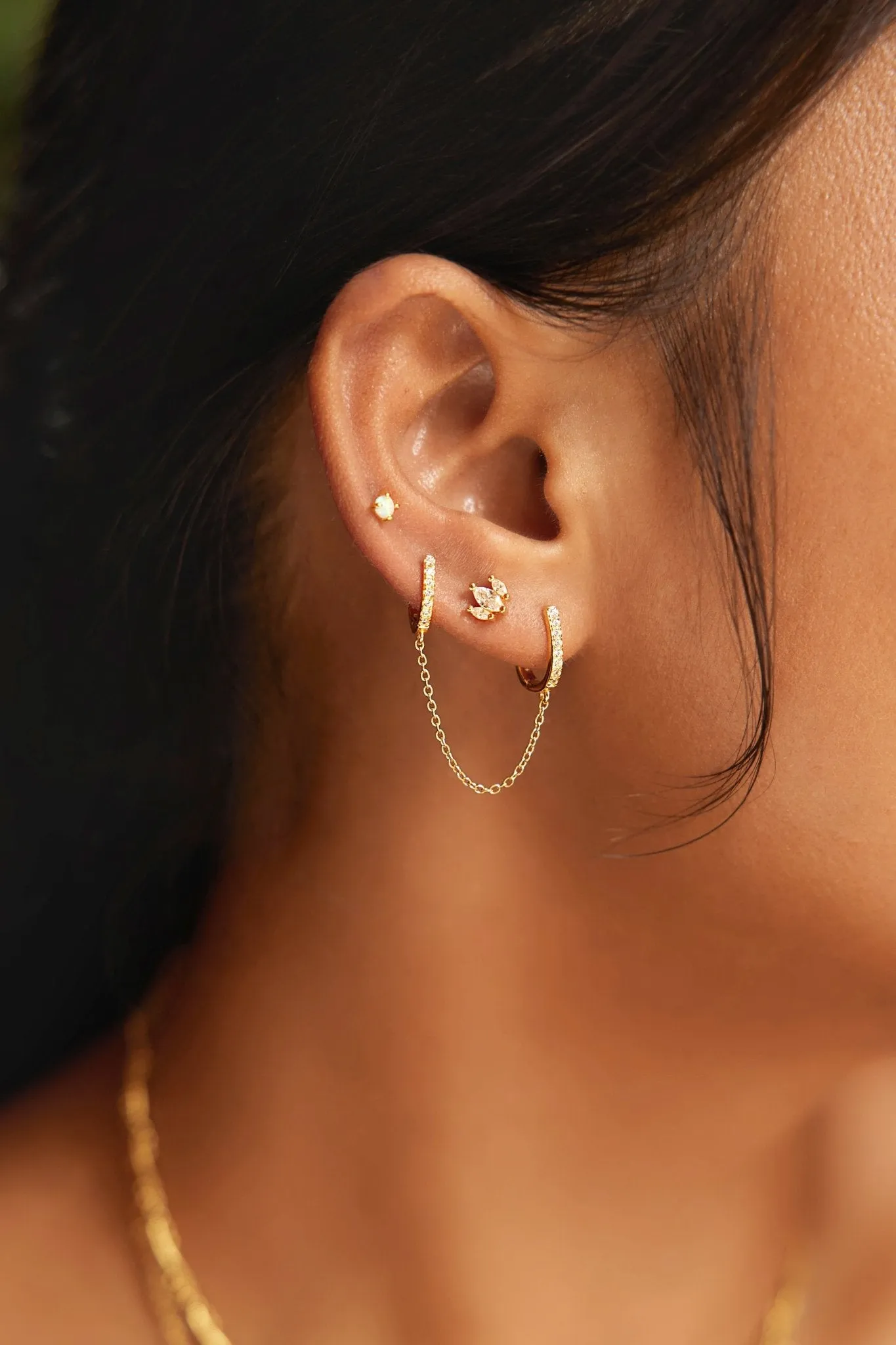 Marquise Threadless Flat Back Studs sold by Flaire & Co. product image thumbnail 3