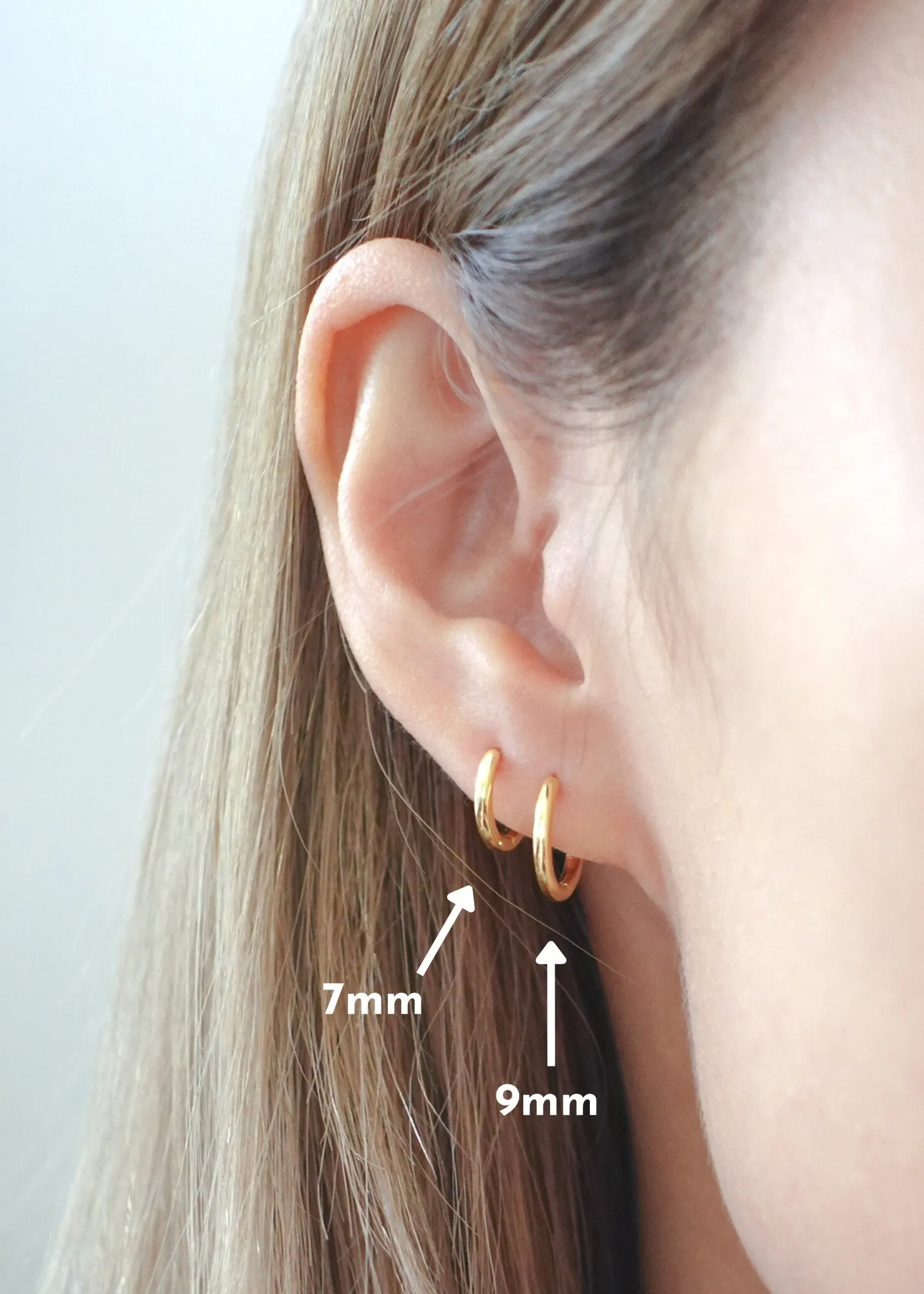 Simple Huggies in Gold sold by Flaire & Co. product image thumbnail 2