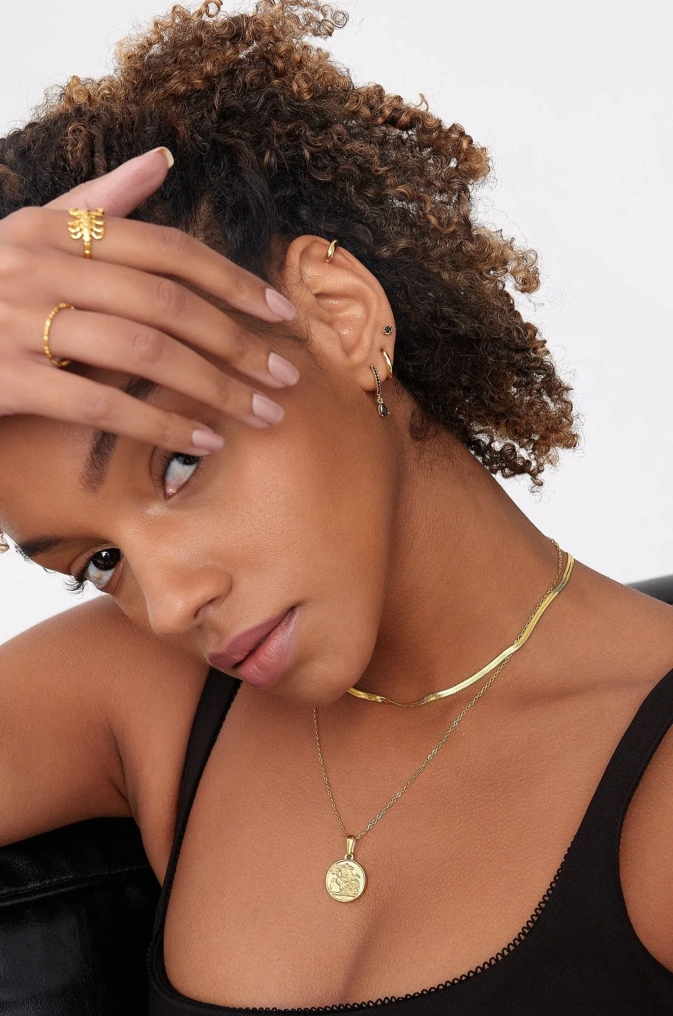 Simple Huggies in Gold sold by Flaire & Co. product image thumbnail 4