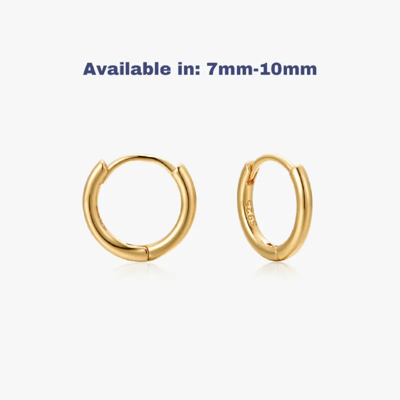 Simple Huggies in Gold sold by Flaire & Co.