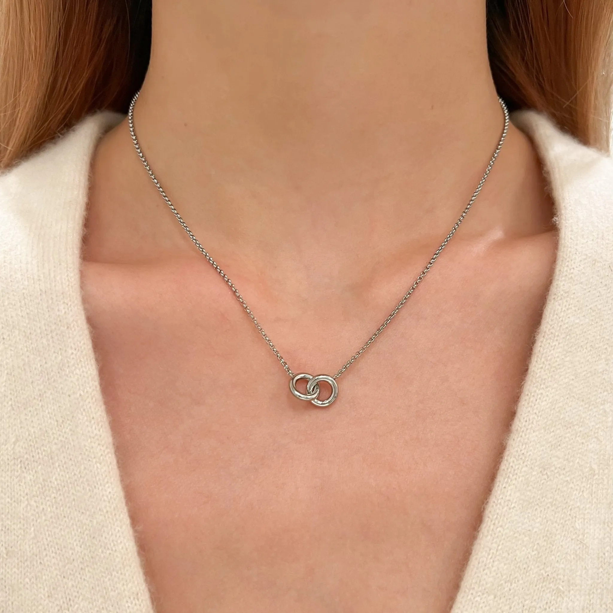 Twin Souls Necklace in Silver sold by Flaire & Co. product image thumbnail 4