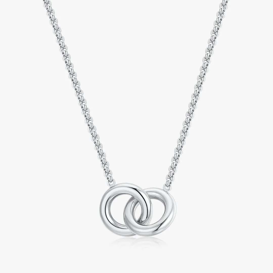 Twin Souls Necklace in Silver sold by Flaire & Co.
