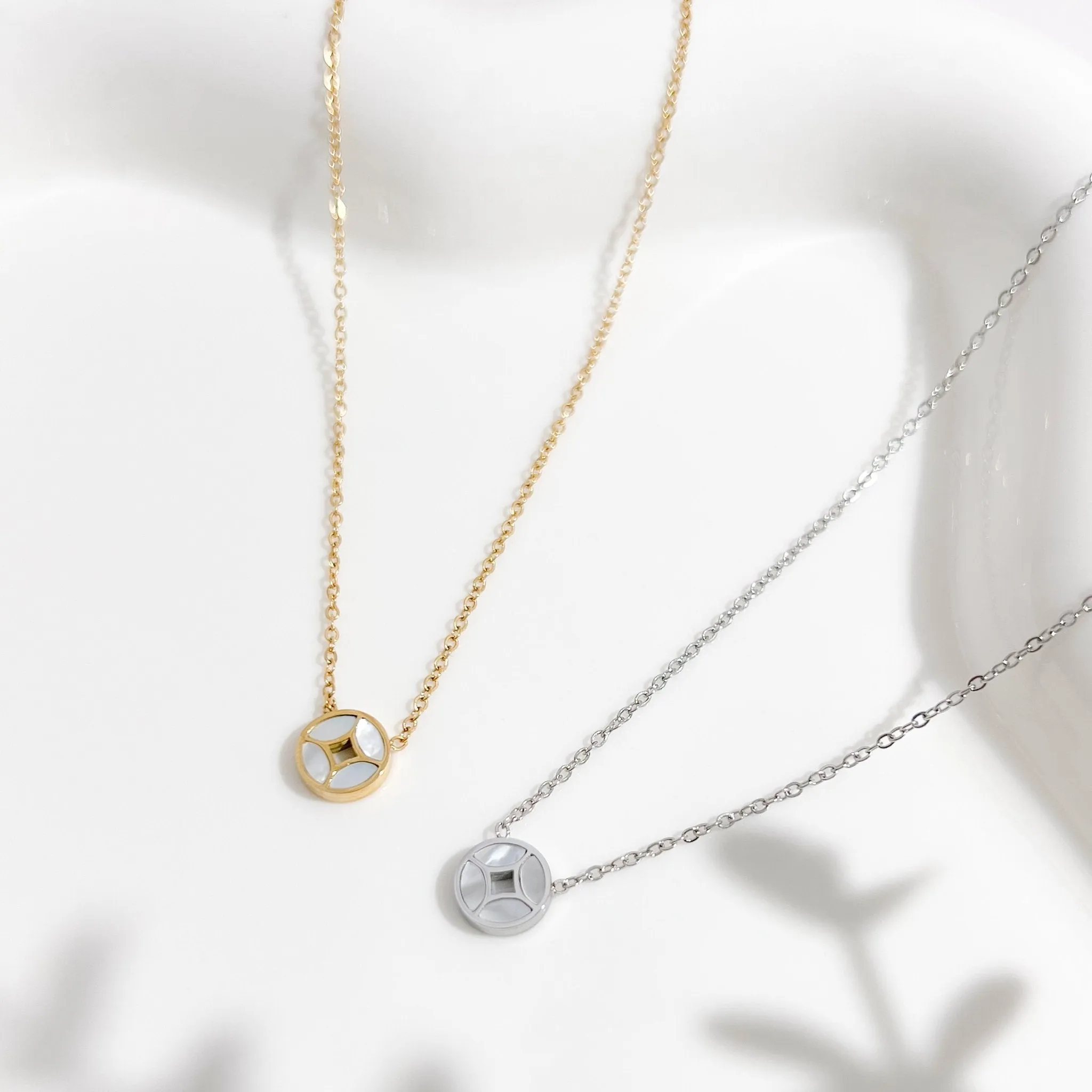 Sophia Mother of Pearl Necklaces sold by Flaire & Co. product image thumbnail 5