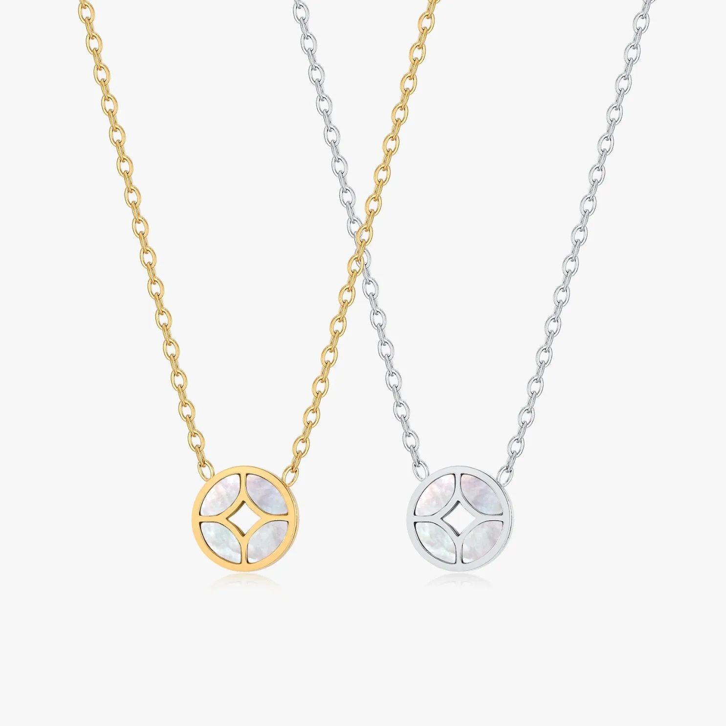 Sophia Mother of Pearl Necklaces sold by Flaire & Co.