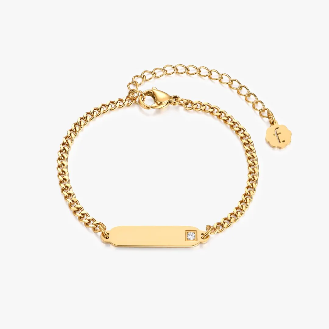 Bar Gem Engravable Bracelets sold by Flaire & Co. product image thumbnail 3