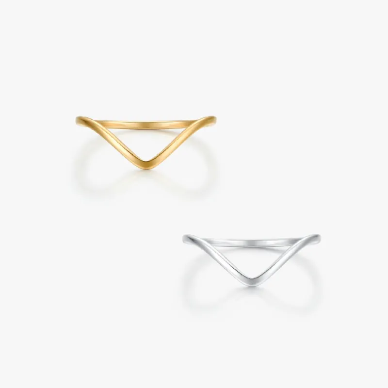 V Stacker Ring sold by Flaire & Co.