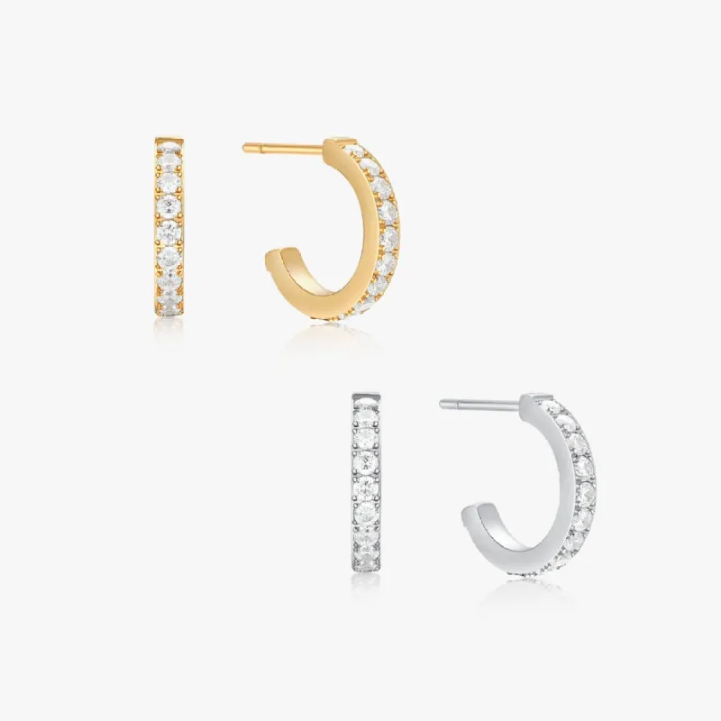 Everyday Mini CZ Hoops sold by Flaire & Co.