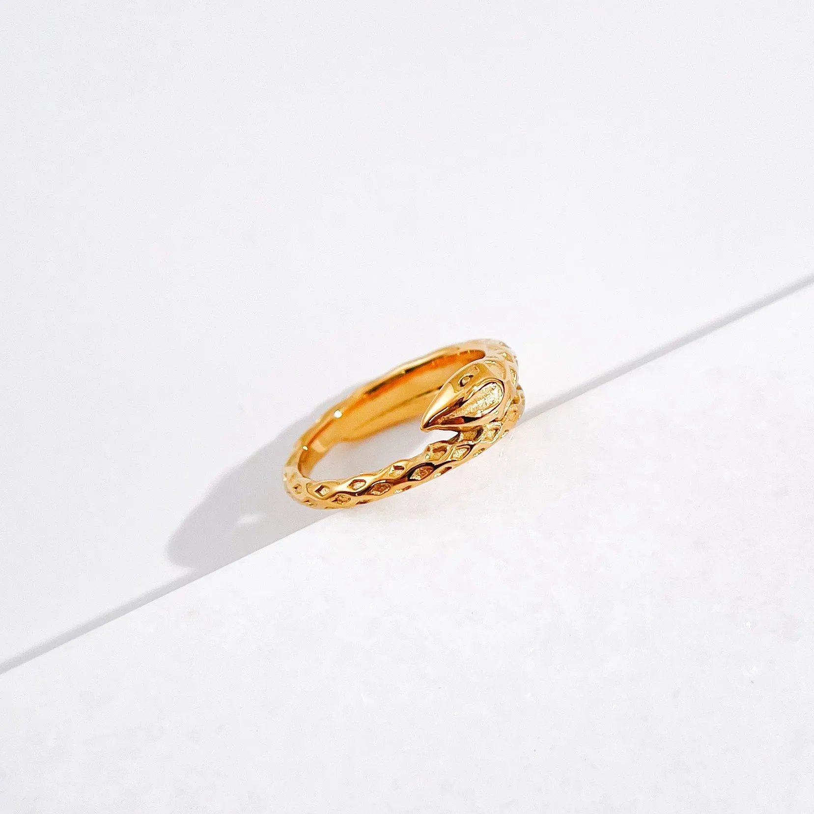 Serpent Ring in Gold sold by Flaire & Co. product image thumbnail 2