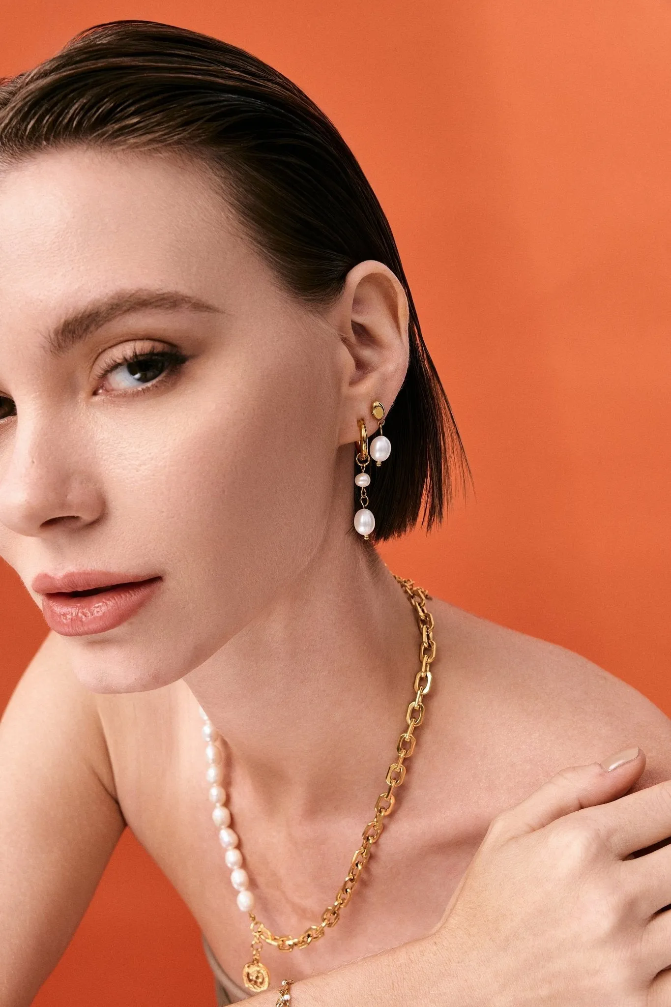 Geneva Pearl Earrings sold by Flaire & Co. product image thumbnail 4