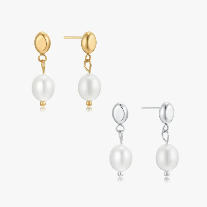 Geneva Pearl Earrings sold by Flaire & Co.