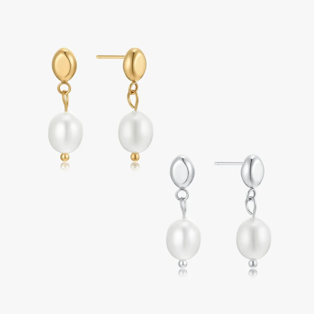 Geneva Pearl Earrings sold by Flaire & Co.
