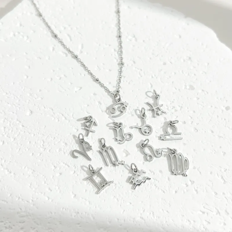 Dainty Zodiac Silver Necklace sold by Flaire & Co.