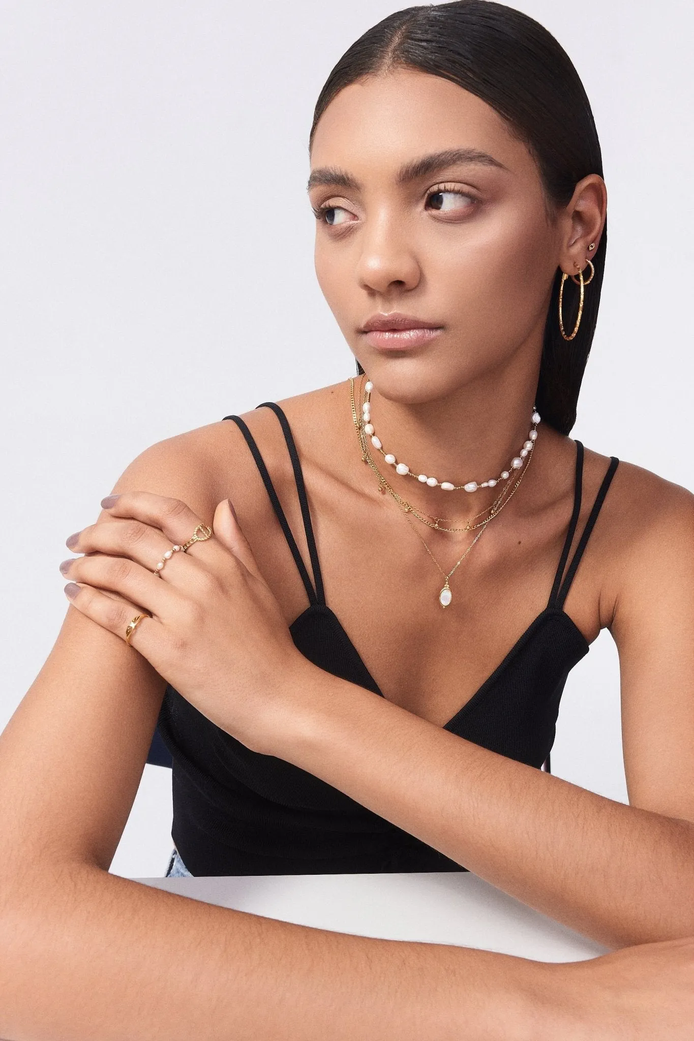 Lydia Gold Necklace sold by Flaire & Co. product image thumbnail 2