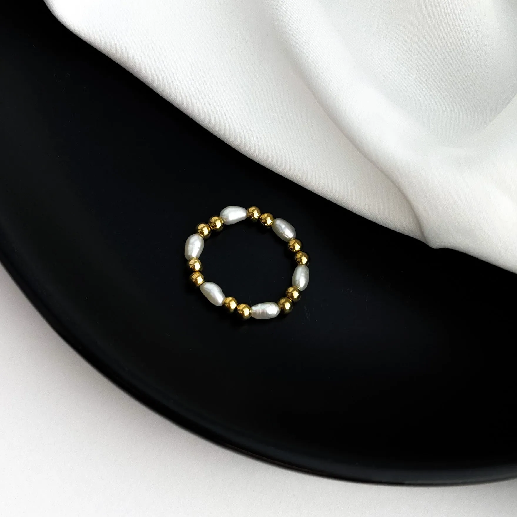 Adjustable Pearl Ring sold by Flaire & Co. product image thumbnail 5