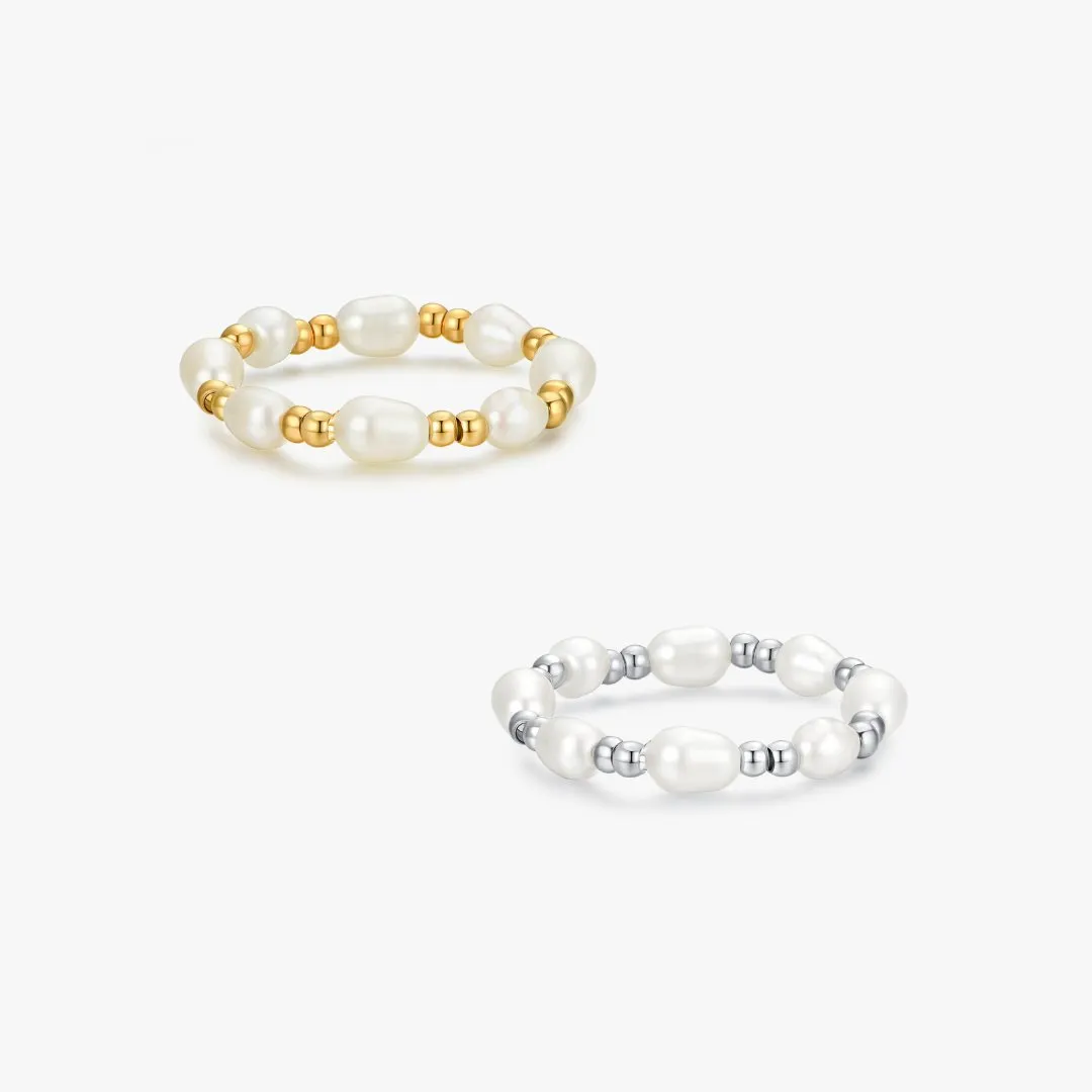 Adjustable Pearl Ring sold by Flaire & Co.