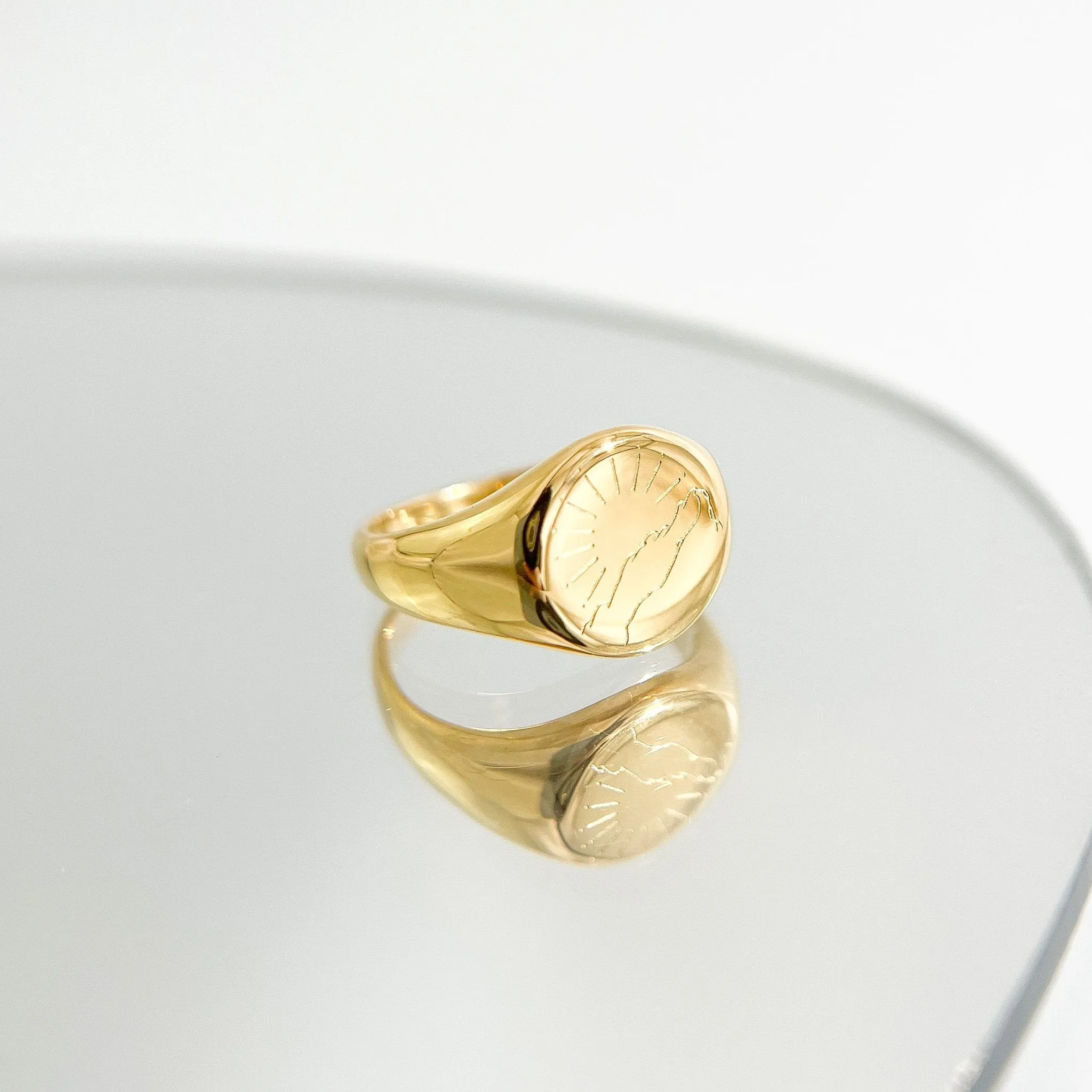 Mountain Ring in Gold (Nature’s Divinity) sold by Flaire & Co.