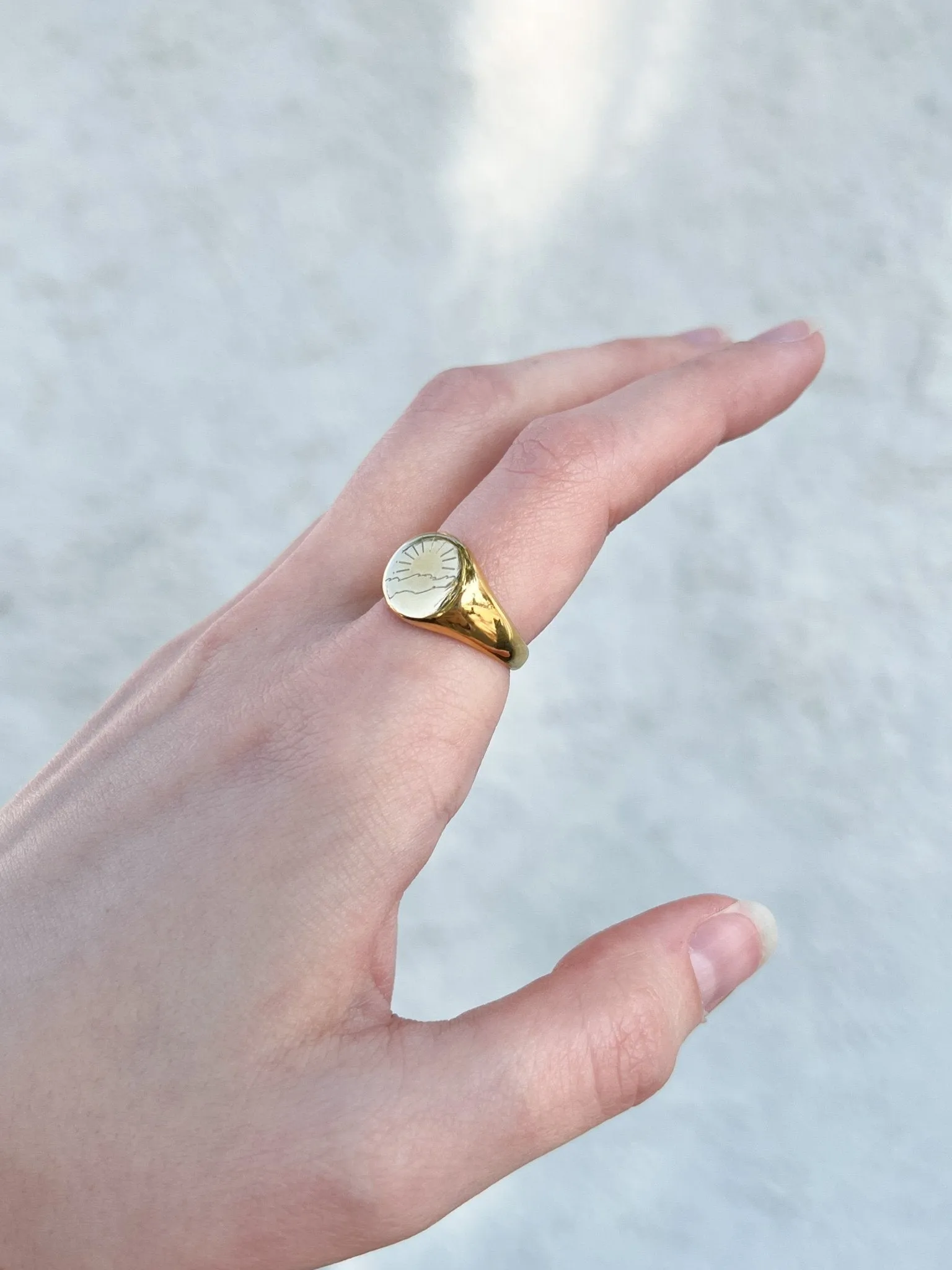 Mountain Ring in Gold (Nature’s Divinity) sold by Flaire & Co. product image thumbnail 2