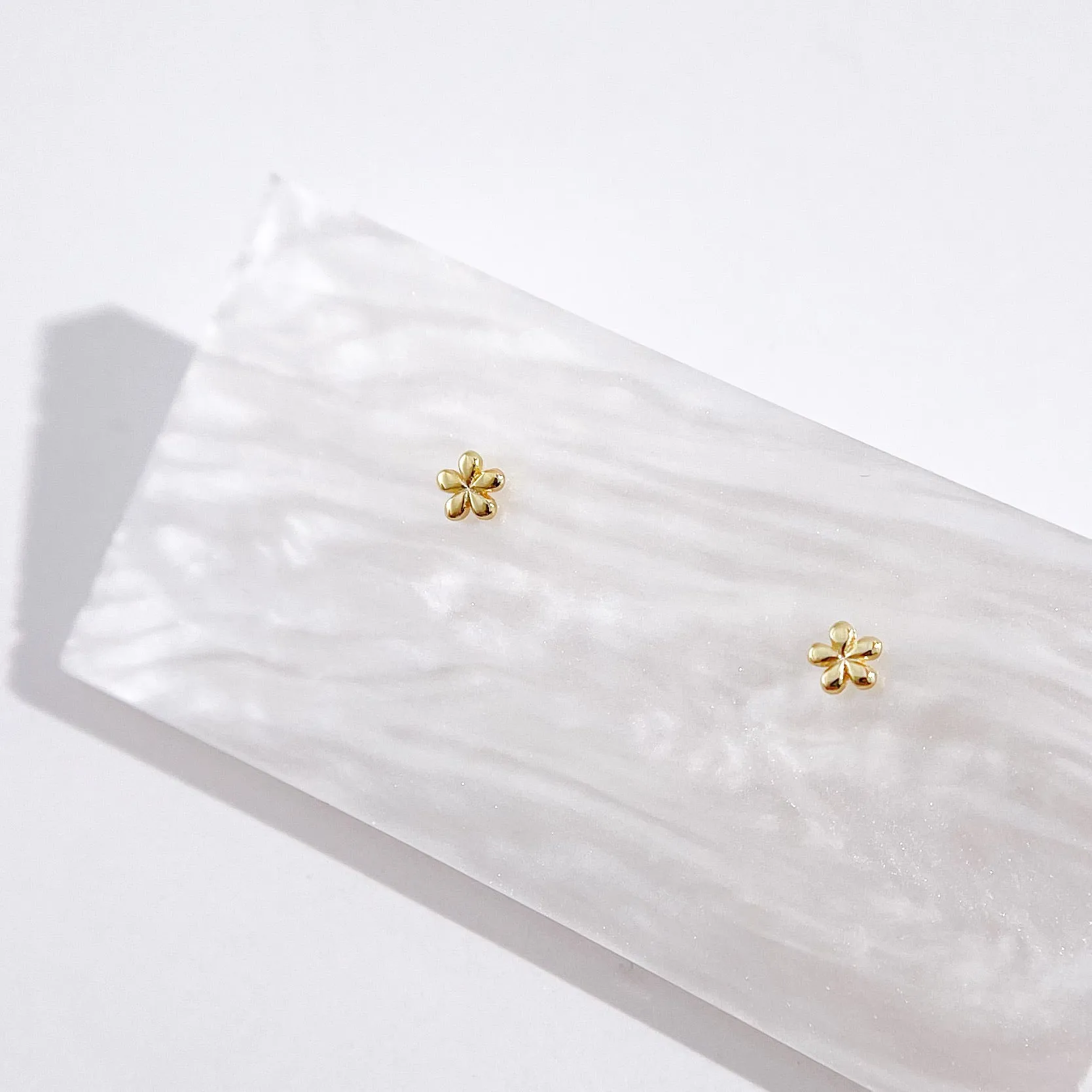 Mini Floral 2.0 Studs in Gold sold by Flaire & Co. product image thumbnail 2