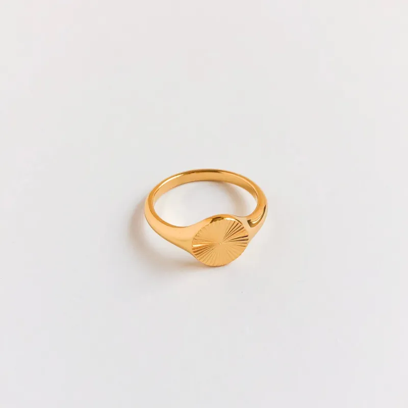 Eileen Ring in Gold sold by Flaire & Co.