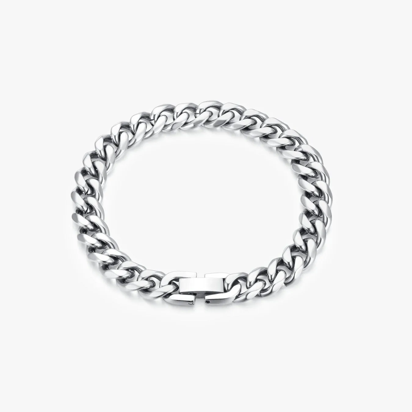Thick Curb Chain Bracelet Silver sold by Flaire & Co.