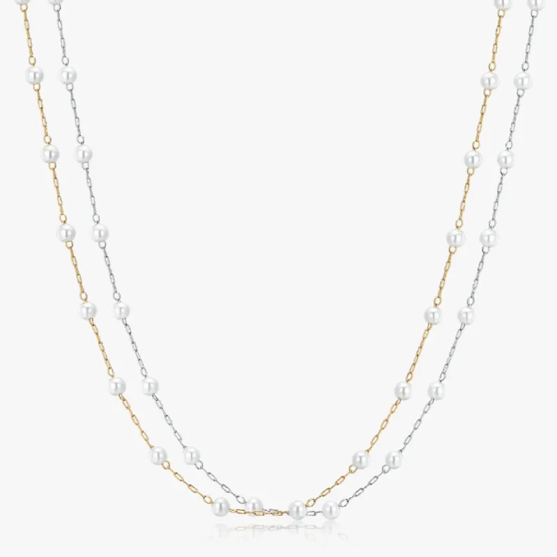 Faux Pearl Choker Necklace sold by Flaire & Co.