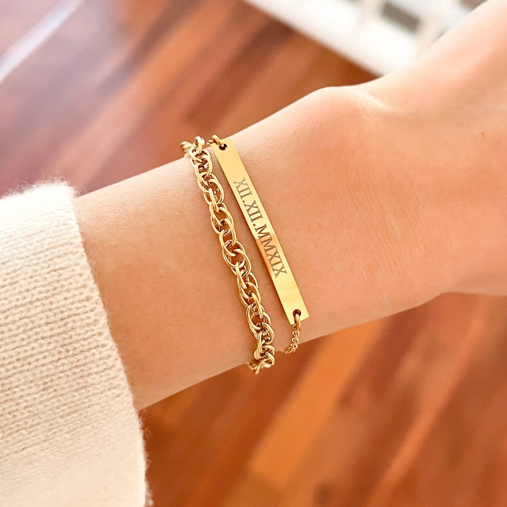 Simple Bar Bracelet sold by Flaire & Co. product image thumbnail 2