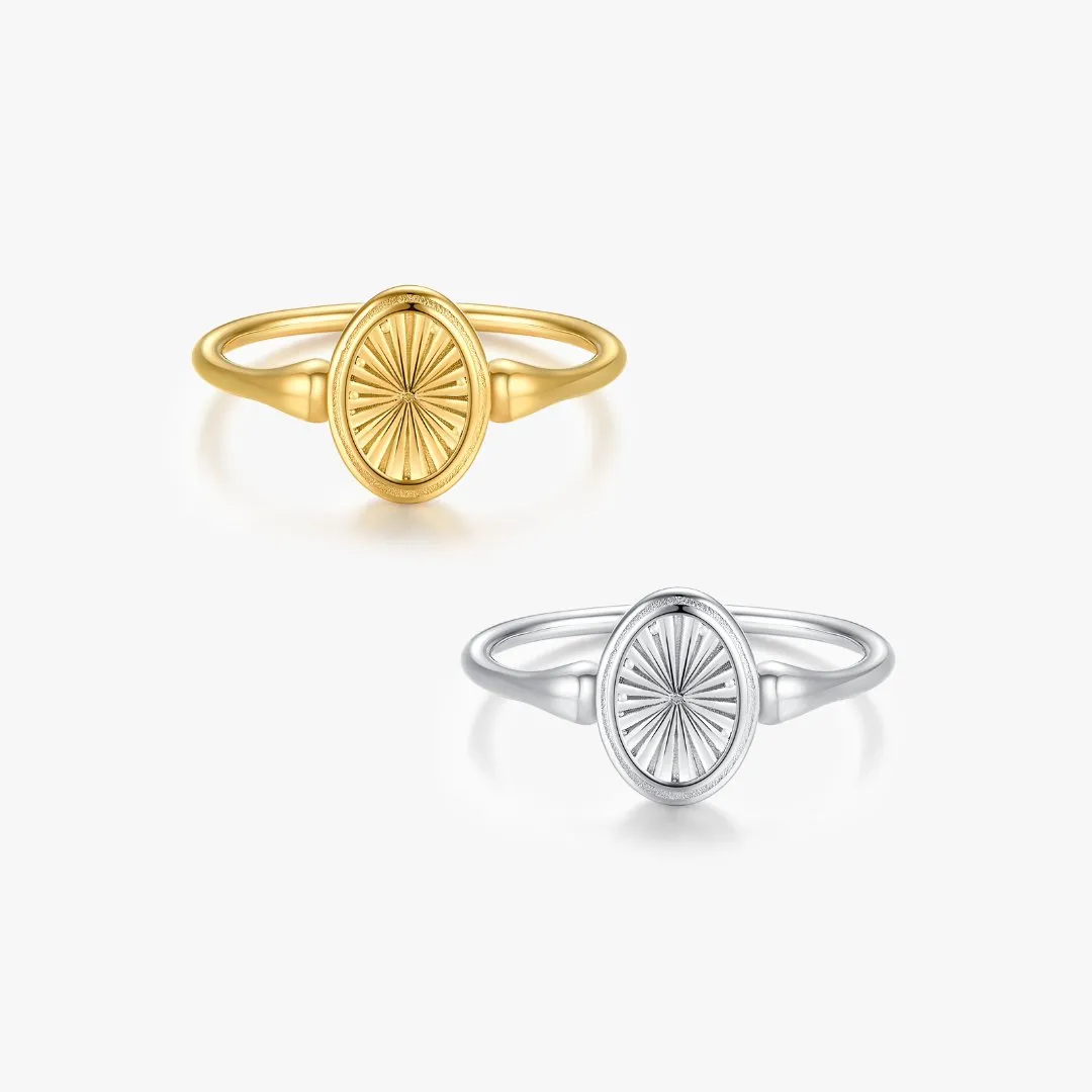 Sunburst Signet Ring (Greek Inspired Collection) sold by Flaire & Co.