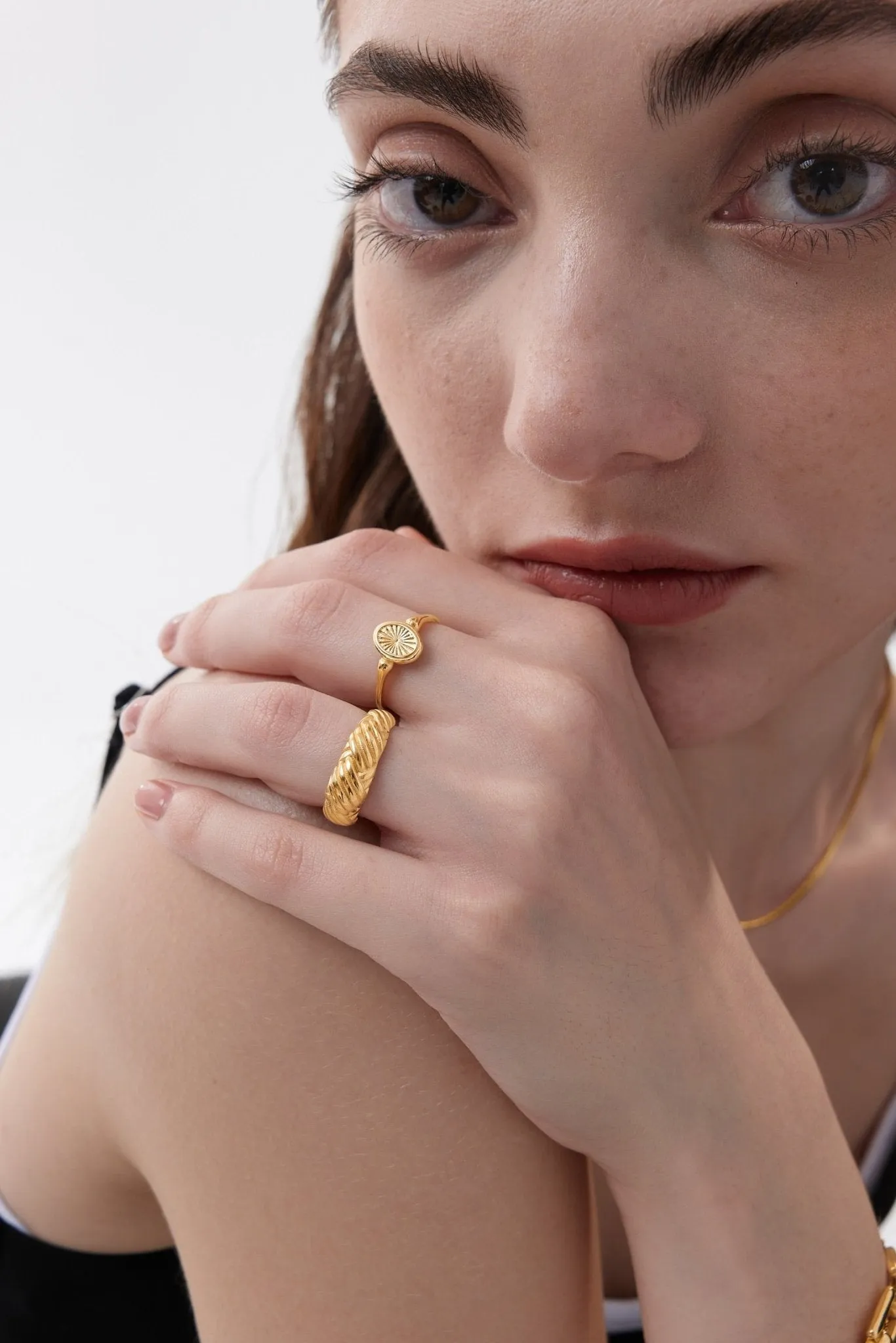 Sunburst Signet Ring (Greek Inspired Collection) sold by Flaire & Co. product image thumbnail 2