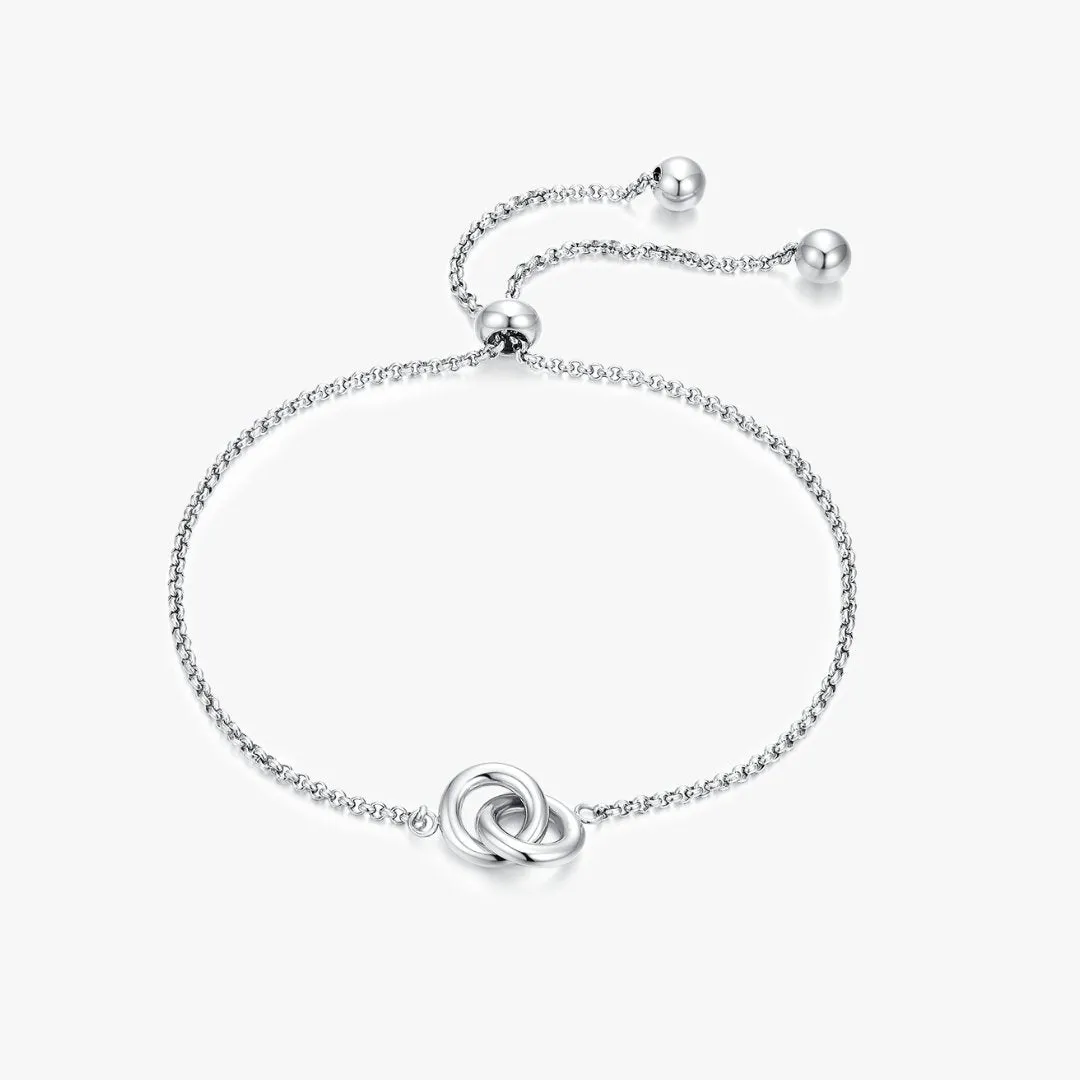 Twin Souls Bracelet in Silver sold by Flaire & Co.
