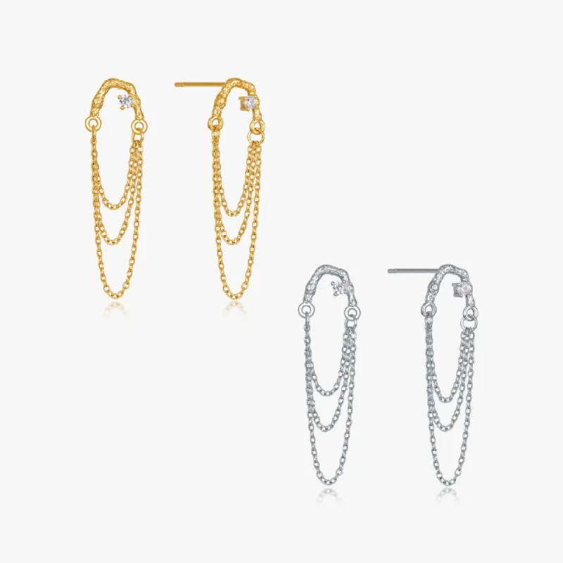 Dangly Chain Earrings (Greek Inspired Collection) sold by Flaire & Co.