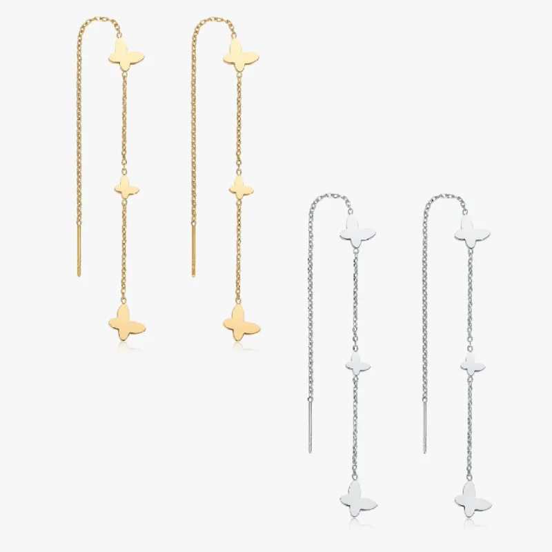 Butterfly Dreams Long Threaders sold by Flaire & Co.