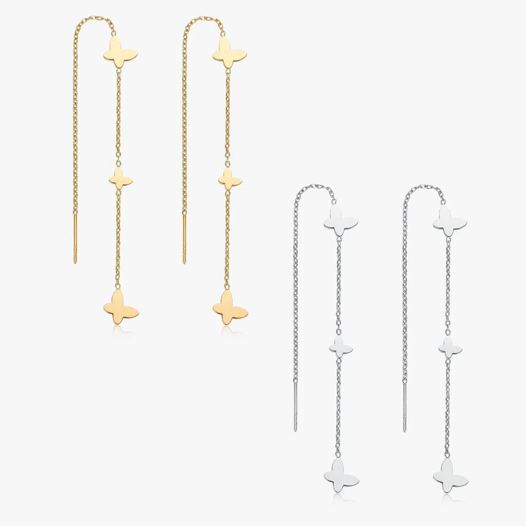 Butterfly Dreams Long Threaders sold by Flaire & Co.