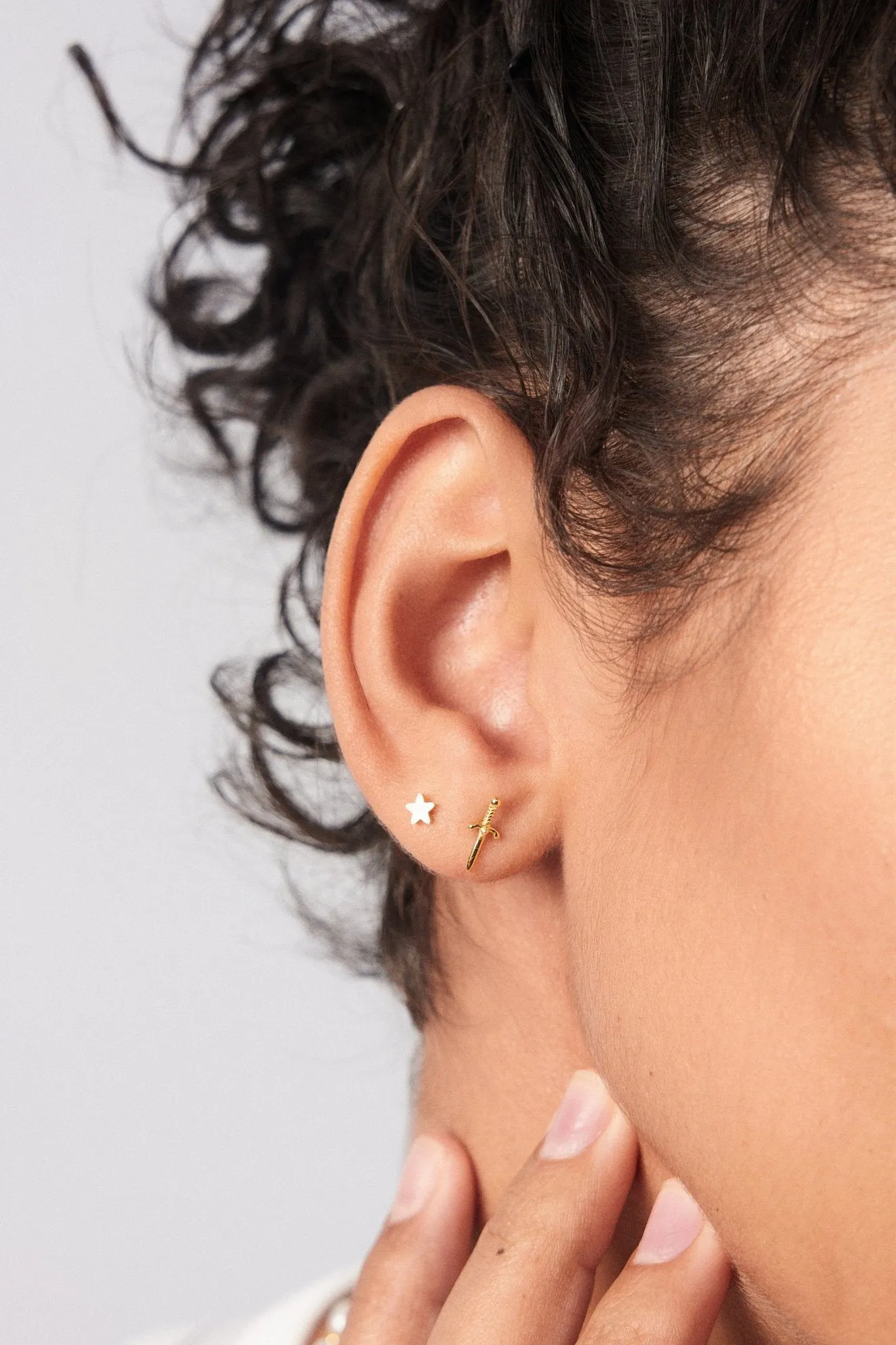 Dagger Studs in Gold sold by Flaire & Co. product image thumbnail 2