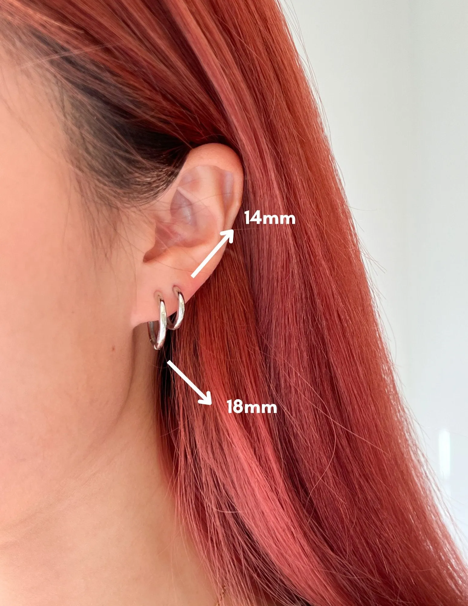 Simple Hoops in Silver sold by Flaire & Co. product image thumbnail 2