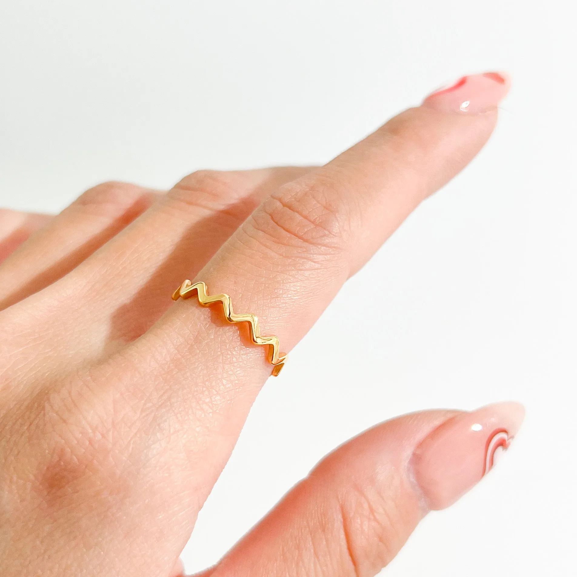 Making Waves Gold Ring sold by Flaire & Co. product image thumbnail 2