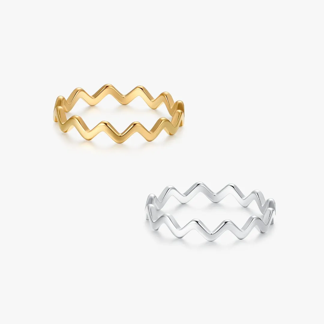 Making Waves Gold Ring sold by Flaire & Co. product image thumbnail 4