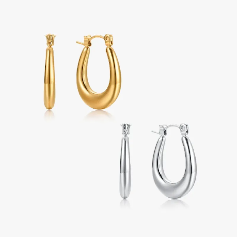 Alexandra Hoop Earrings (Greek Inspired Collection) sold by Flaire & Co.