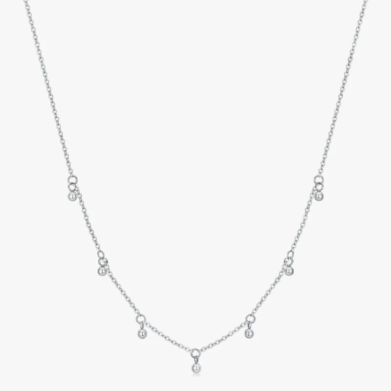 Lydia Silver Necklace sold by Flaire & Co.