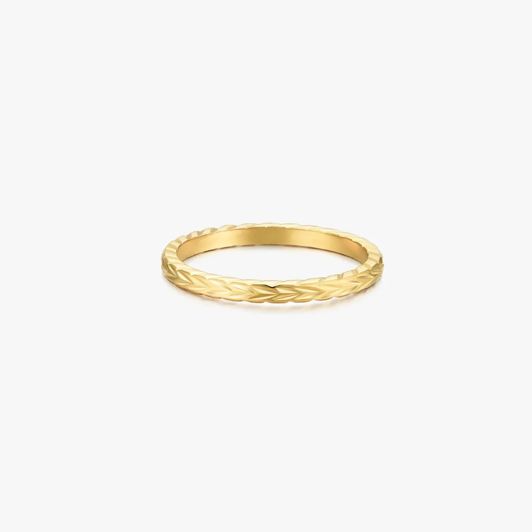 Chevron Band Gold Ring sold by Flaire & Co.