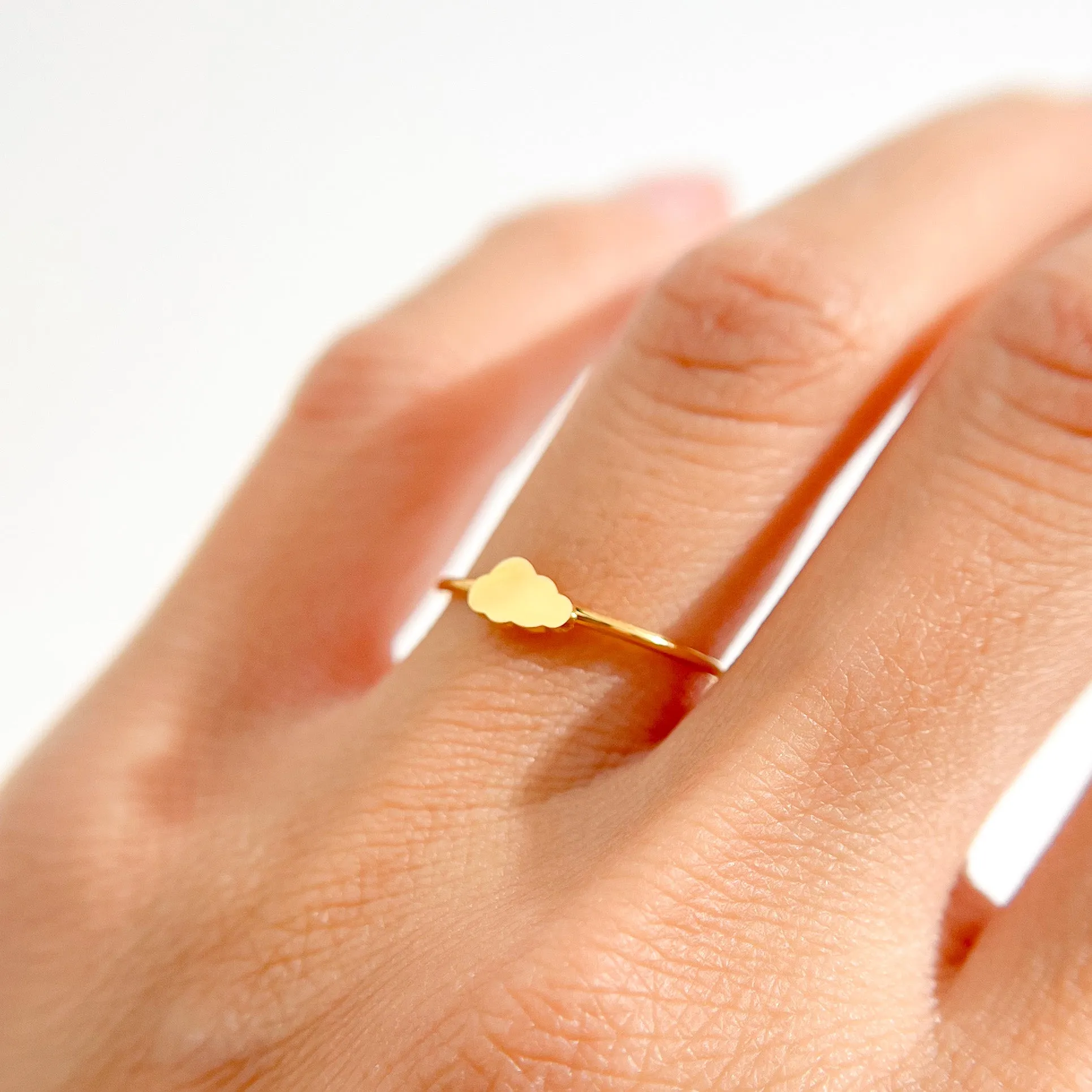 Dainty Cloud Ring in Gold sold by Flaire & Co. product image thumbnail 4