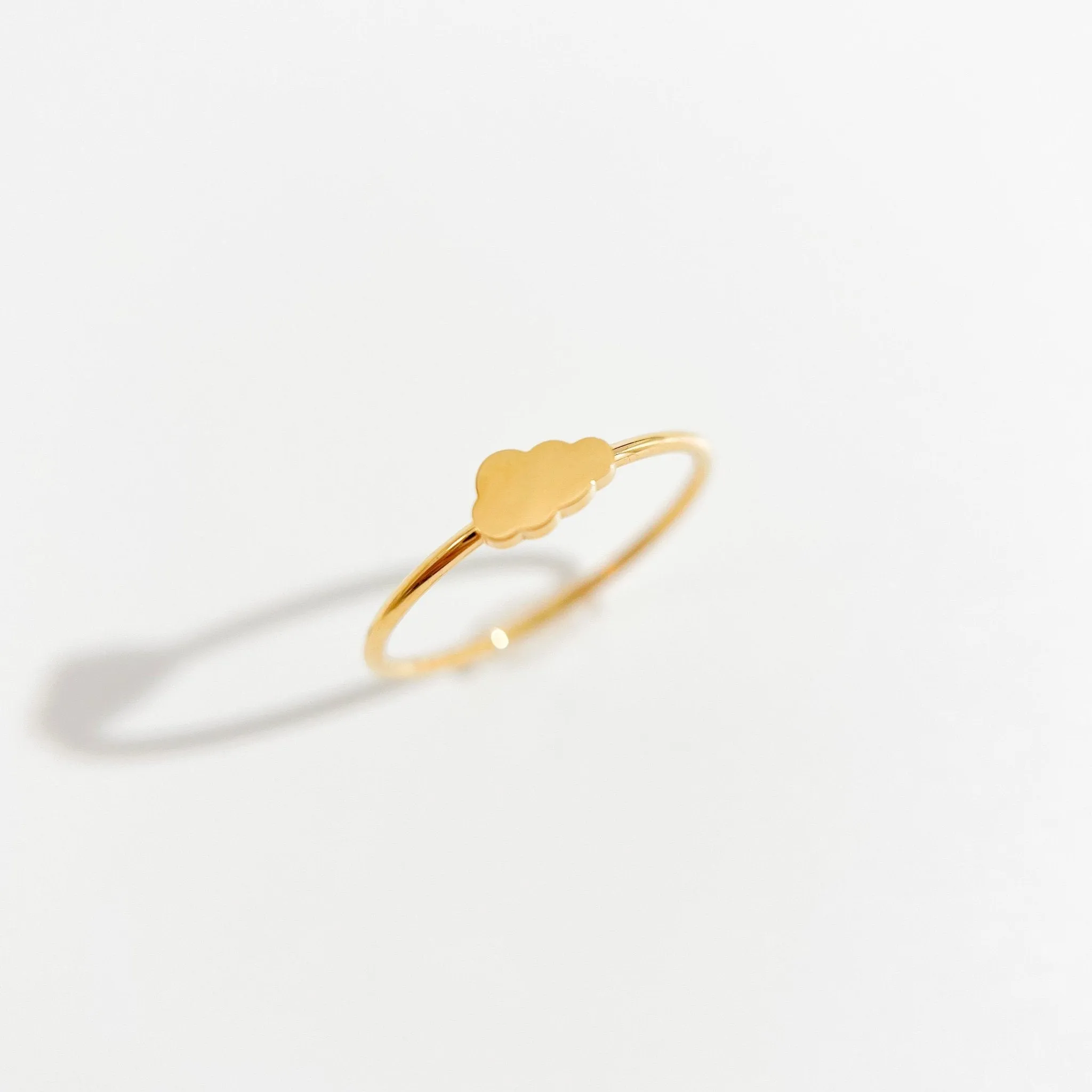 Dainty Cloud Ring in Gold sold by Flaire & Co.