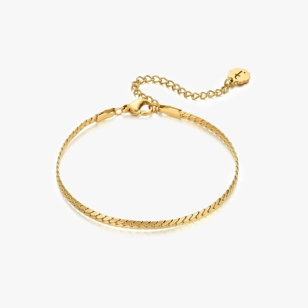 Alexis Chain Bracelet in Gold sold by Flaire & Co.